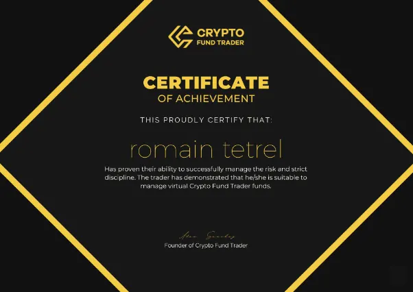 Student certificate